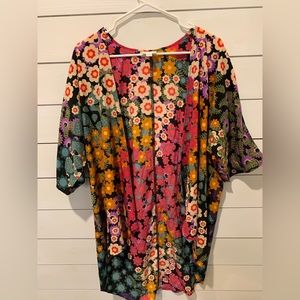 Lularoe colorful floral kimono
